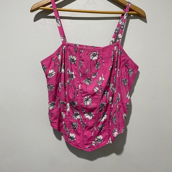 Torrid Challis Corset Crop Top size 0x - Picture 2 of 5